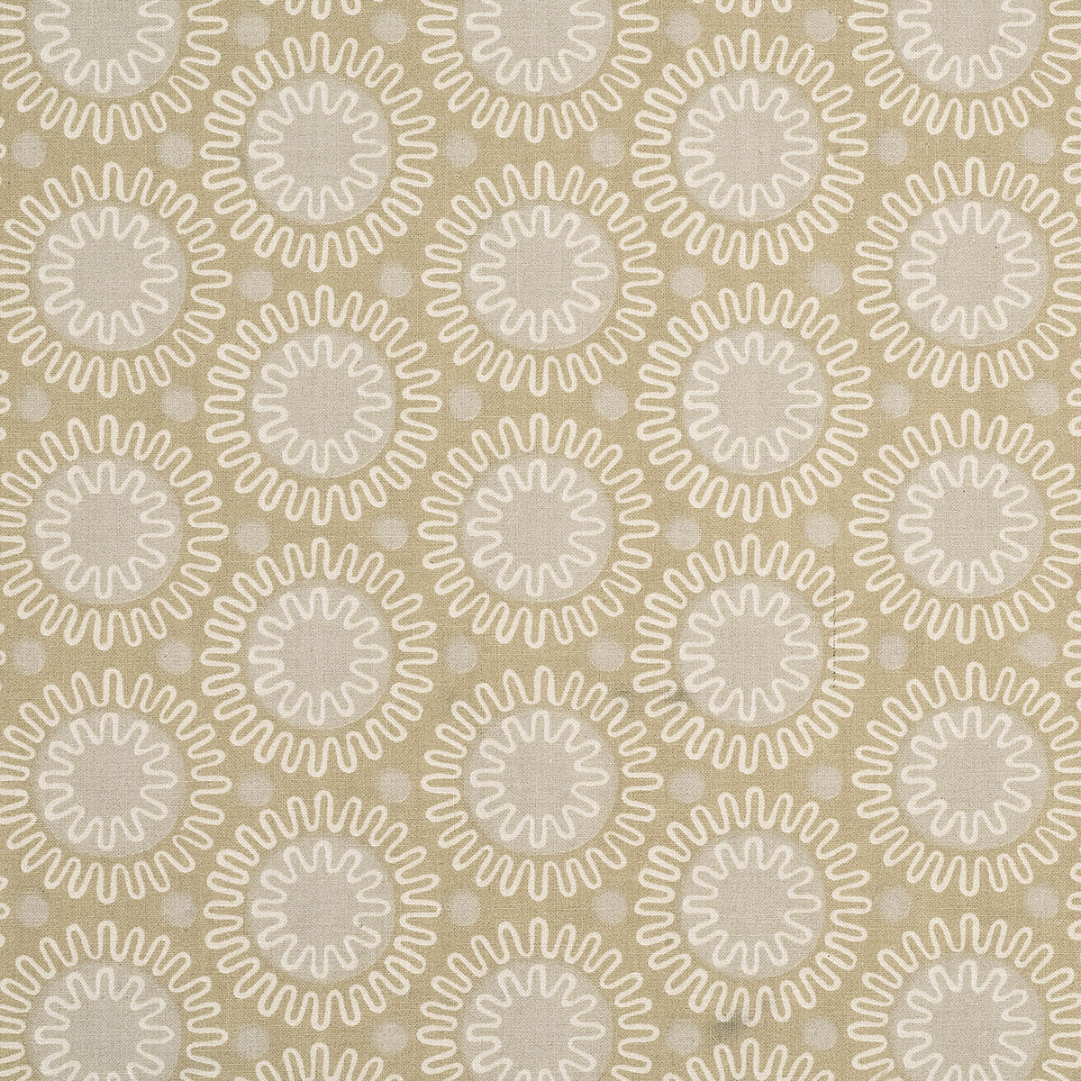 BAKER LIFESTYLE PP50294.5.0 CHARLECOTE PRINT IVORY/BISCUIT Fabric - Eade's Wallpaper
