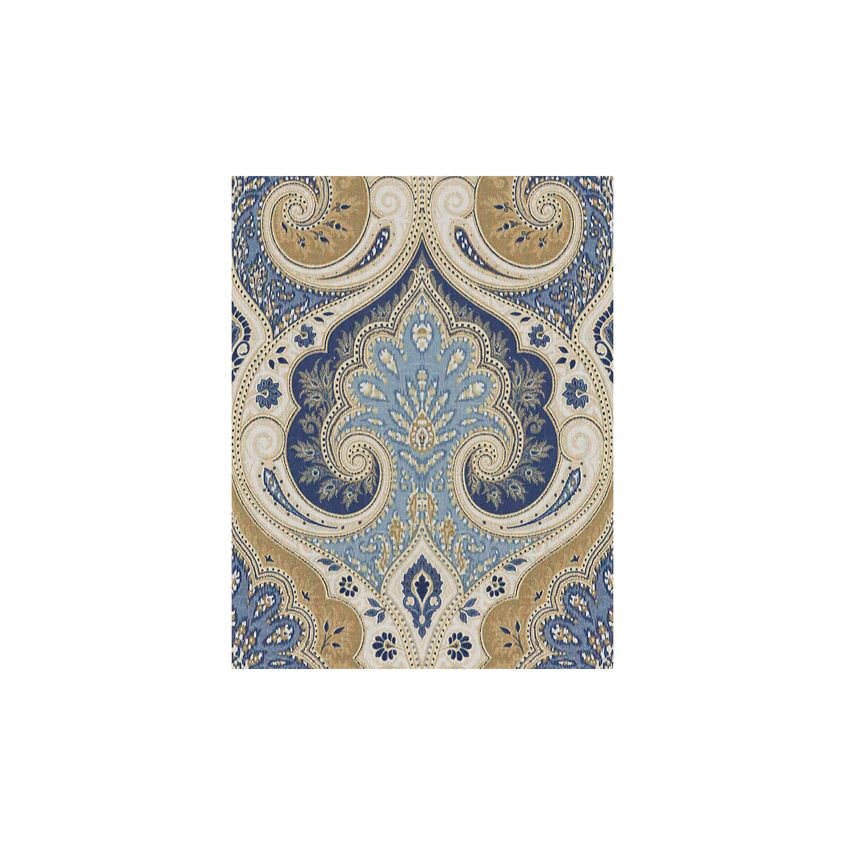 BAKER LIFESTYLE PP50321.1.0 LATIKA INDIGO/CASHEW Fabric - Eade's Wallpaper