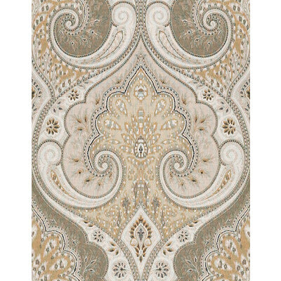 BAKER LIFESTYLE PP50321.4.0 LATIKA STONE/OATMEAL Fabric - Eade's Wallpaper