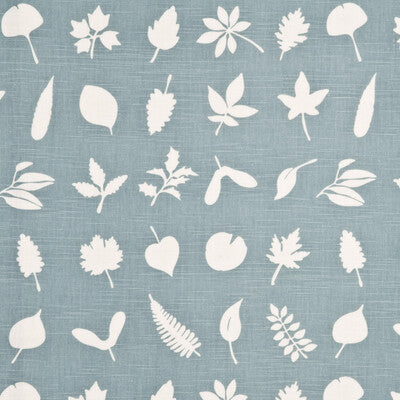 BAKER LIFESTYLE PP50342.1.0 TUMBLING LEAVES AQUA Fabric - Eade's Wallpaper