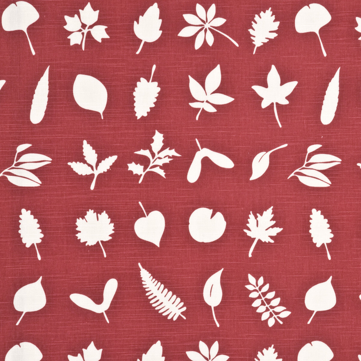 BAKER LIFESTYLE PP50342.2.0 TUMBLING LEAVES RED Fabric - Eade's Wallpaper