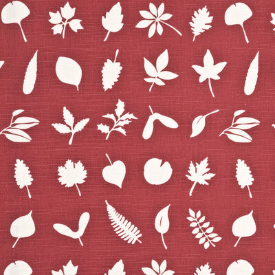BAKER LIFESTYLE PP50342.2.0 TUMBLING LEAVES RED Fabric - Eade's Wallpaper