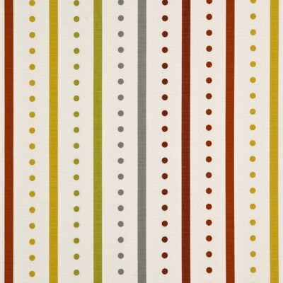 BAKER LIFESTYLE PP50344.5.0 OPERA STRIPE RED/GOLD Fabric - Eade's Wallpaper