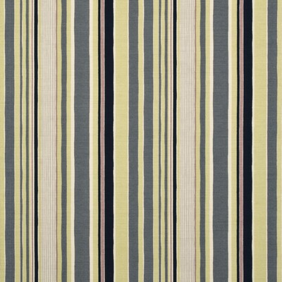BAKER LIFESTYLE PP50360.1.0 MALLOW STRIPE CHARCOAL/MAUVE/DOVE Fabric - Eade's Wallpaper