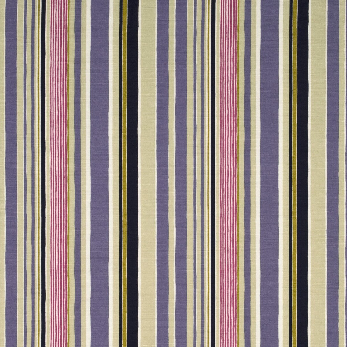 BAKER LIFESTYLE PP50360.6.0 MALLOW STRIPE DAMSON/MAUVE/TAUPE Fabric - Eade's Wallpaper