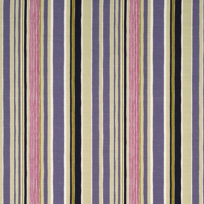 BAKER LIFESTYLE PP50360.6.0 MALLOW STRIPE DAMSON/MAUVE/TAUPE Fabric - Eade's Wallpaper