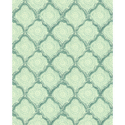 BAKER LIFESTYLE PP50376.3.0 KASHMIRA AQUA Fabric - Eade's Wallpaper