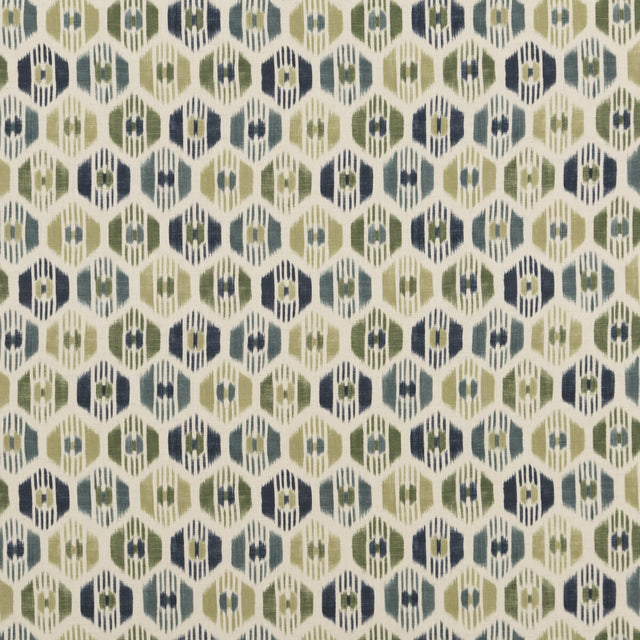 BAKER LIFESTYLE PP50433.5.0 CARIBANA PEACOCK Fabric - Eade's Wallpaper