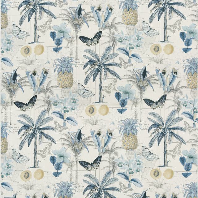 BAKER LIFESTYLE PP50434.2.0 ORINOCO BLUE Fabric - Eade's Wallpaper