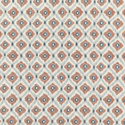 BAKER LIFESTYLE PP50448.3.0 VASCO INDIGO/SPICE Fabric - Eade's Wallpaper