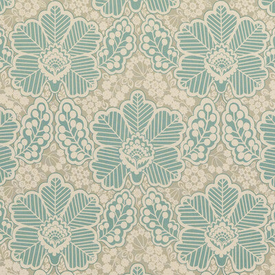 BAKER LIFESTYLE PP50479.3.0 ARBOUR AQUA Fabric - Eade's Wallpaper