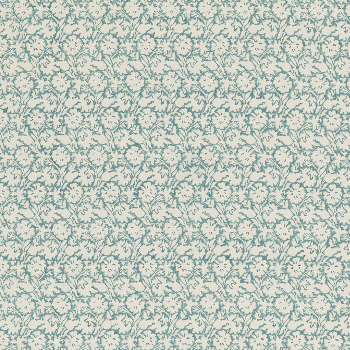 BAKER LIFESTYLE PP50480.3.0 FLOWER PRESS AQUA Fabric - Eade's Wallpaper