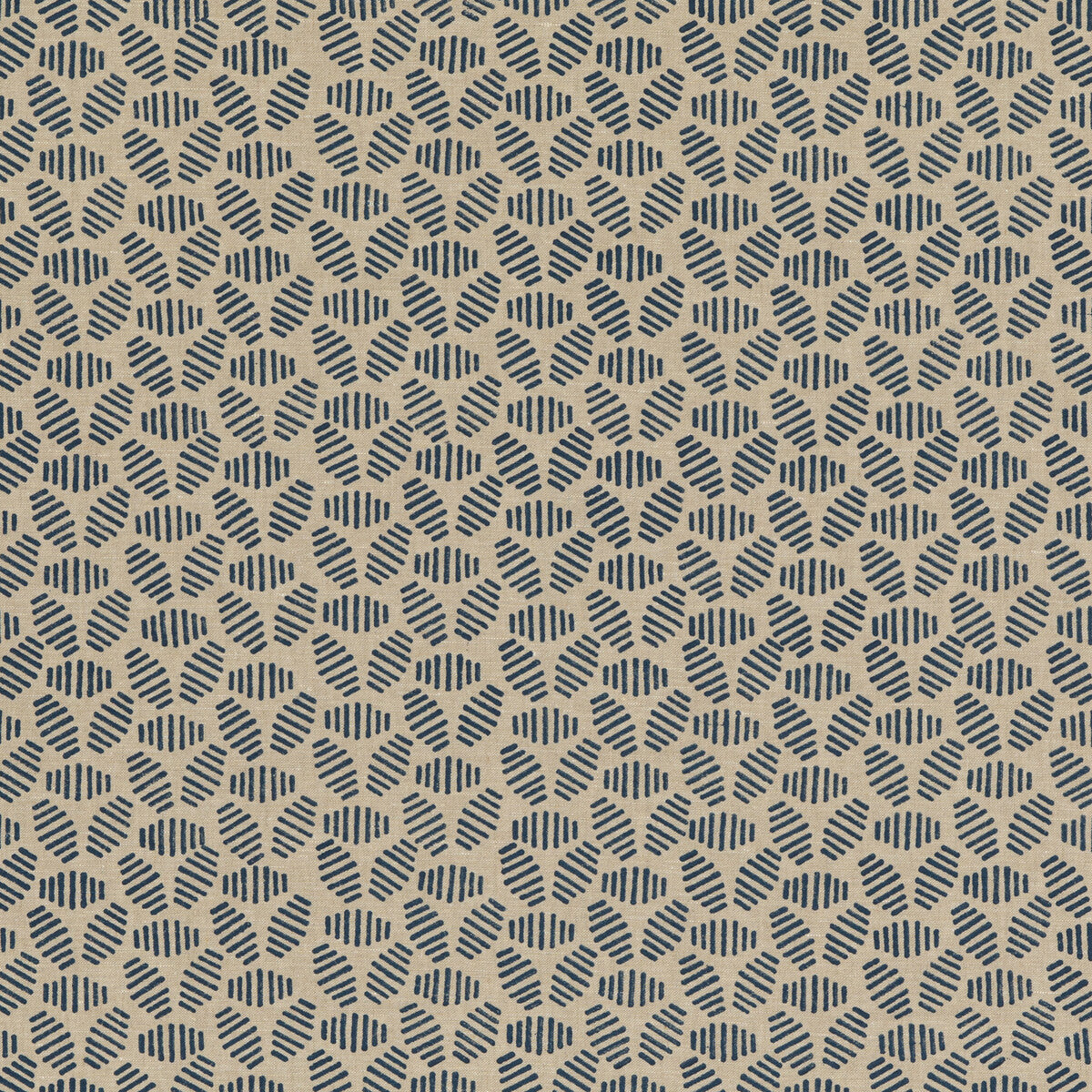 BAKER LIFESTYLE PP50482.1.0 BUMBLE BEE INDIGO Fabric - Eade's Wallpaper