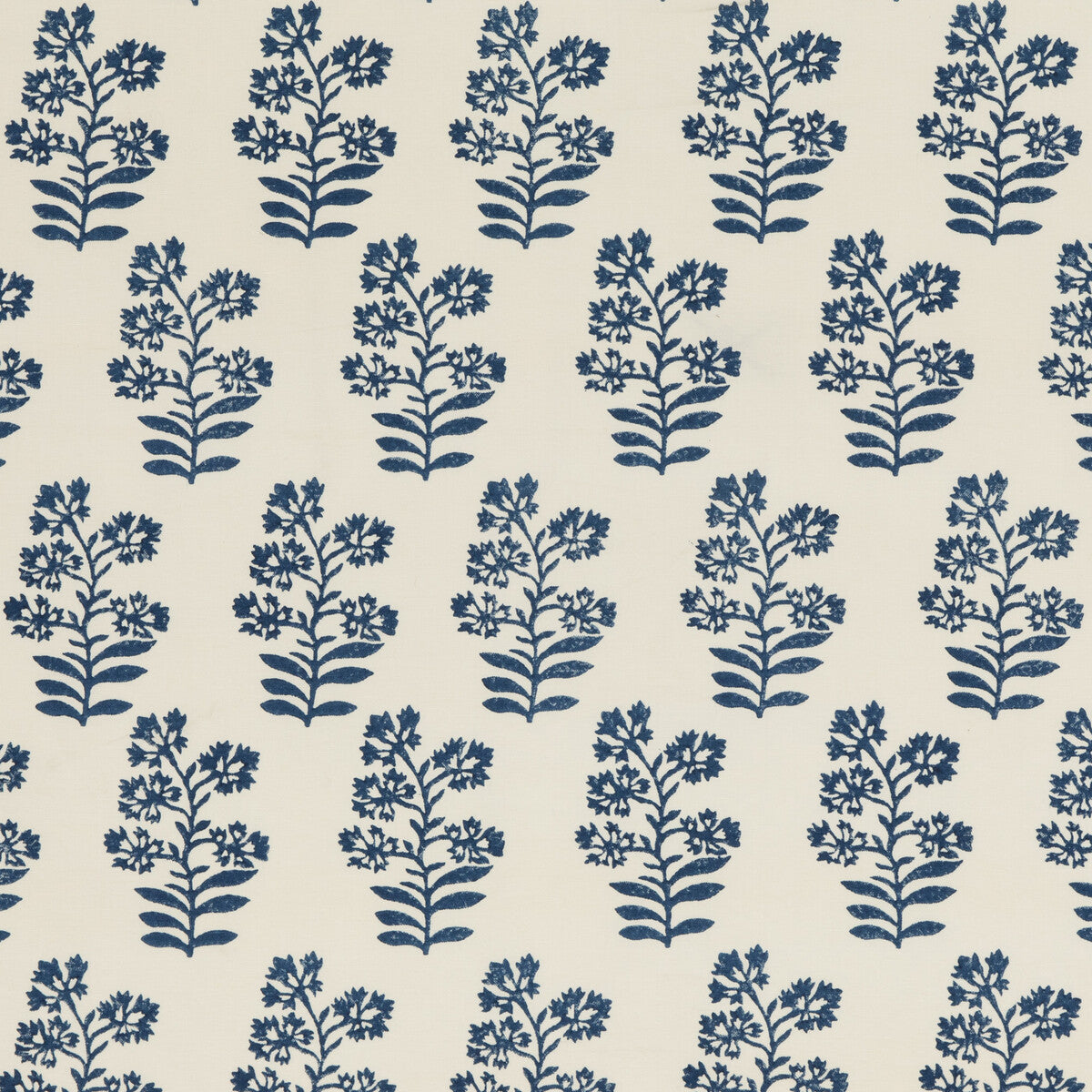 BAKER LIFESTYLE PP50483.1.0 WILD FLOWER INDIGO Fabric - Eade's Wallpaper