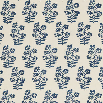 BAKER LIFESTYLE PP50483.1.0 WILD FLOWER INDIGO Fabric - Eade's Wallpaper