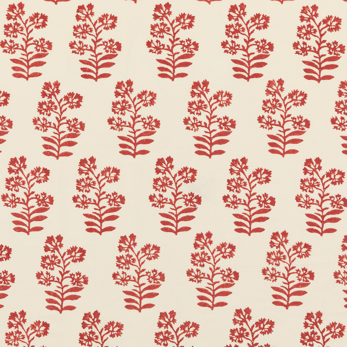BAKER LIFESTYLE PP50483.2.0 WILD FLOWER RUSTIC RED Fabric - Eade's Wallpaper