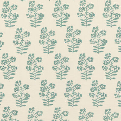 BAKER LIFESTYLE PP50483.3.0 WILD FLOWER AQUA Fabric - Eade's Wallpaper