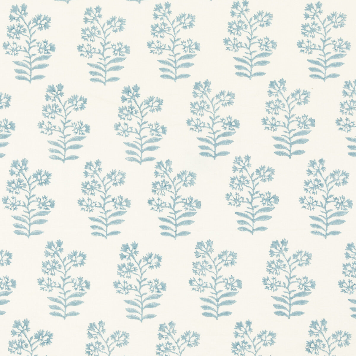 BAKER LIFESTYLE PP50483.7.0 WILD FLOWER SOFT BLUE Fabric - Eade's Wallpaper