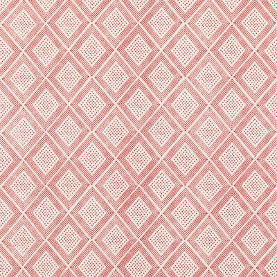 BAKER LIFESTYLE PP50484.2.0 BLOCK TRELLIS RUSTIC RED Fabric - Eade's Wallpaper
