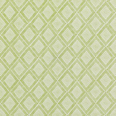 BAKER LIFESTYLE PP50484.5.0 BLOCK TRELLIS GREEN Fabric - Eade's Wallpaper
