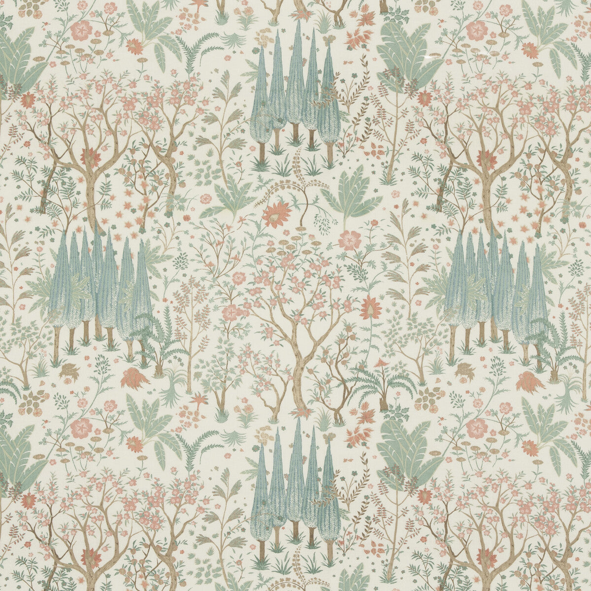 BAKER LIFESTYLE PP50500.2.0 BRIDPORT AQUA Fabric - Eade's Wallpaper