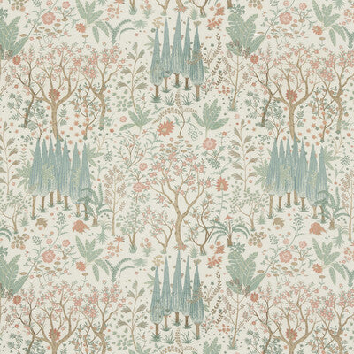 BAKER LIFESTYLE PP50500.2.0 BRIDPORT AQUA Fabric - Eade's Wallpaper