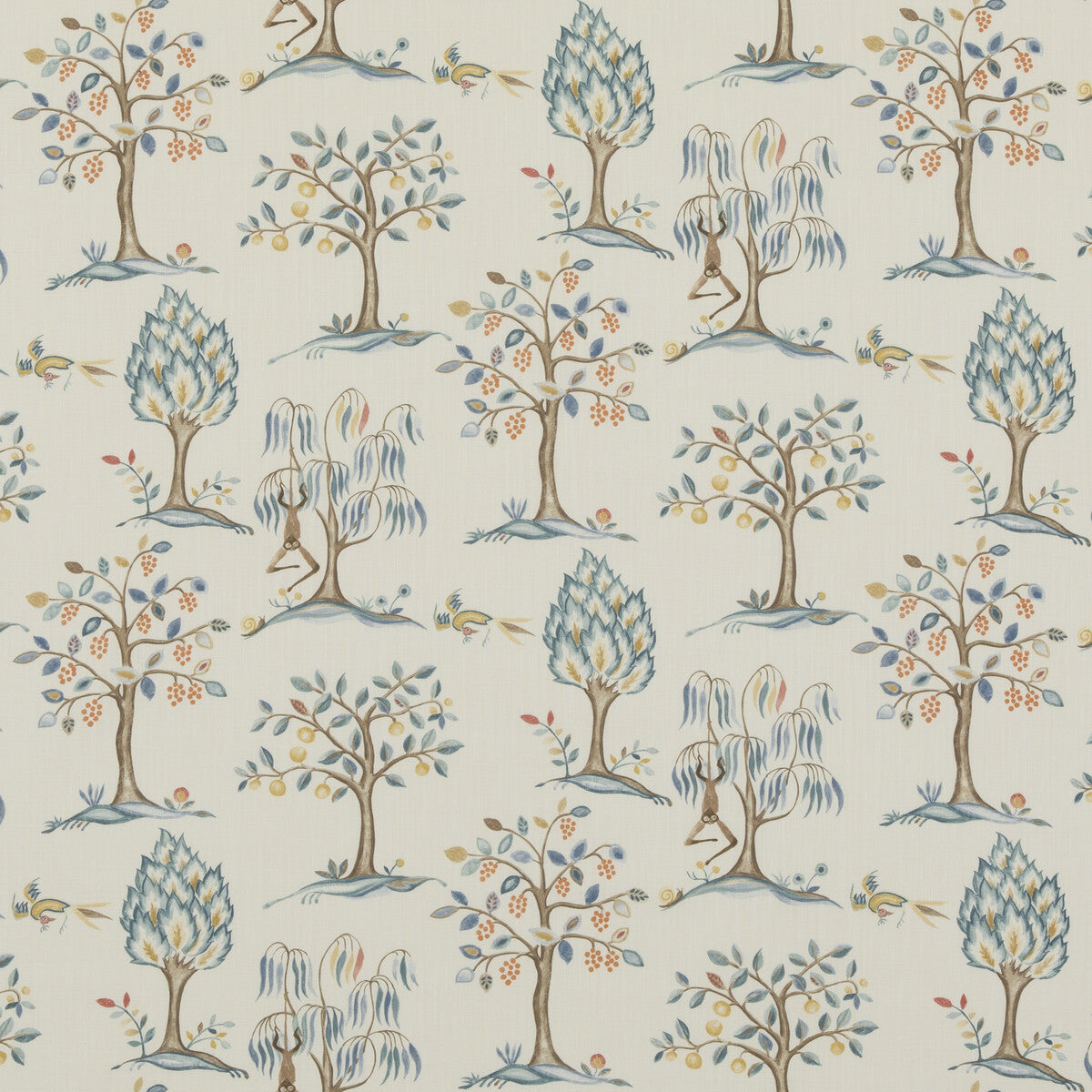 BAKER LIFESTYLE PP50501.1.0 LILLIPUT BLUE Fabric - Eade's Wallpaper