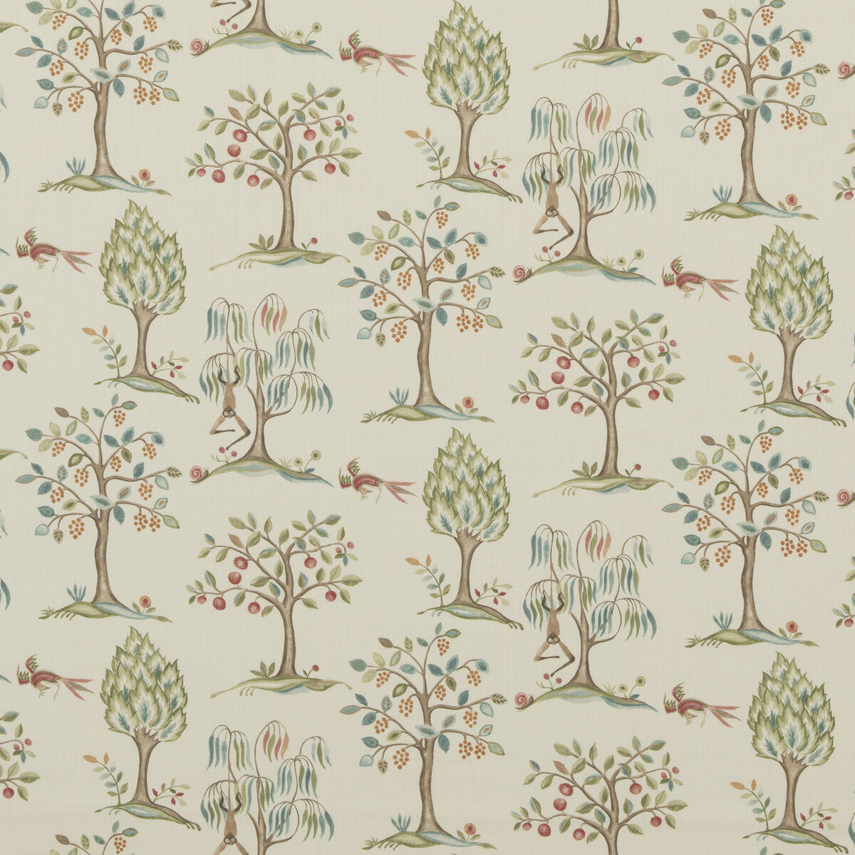 BAKER LIFESTYLE PP50501.2.0 LILLIPUT AQUA Fabric - Eade's Wallpaper