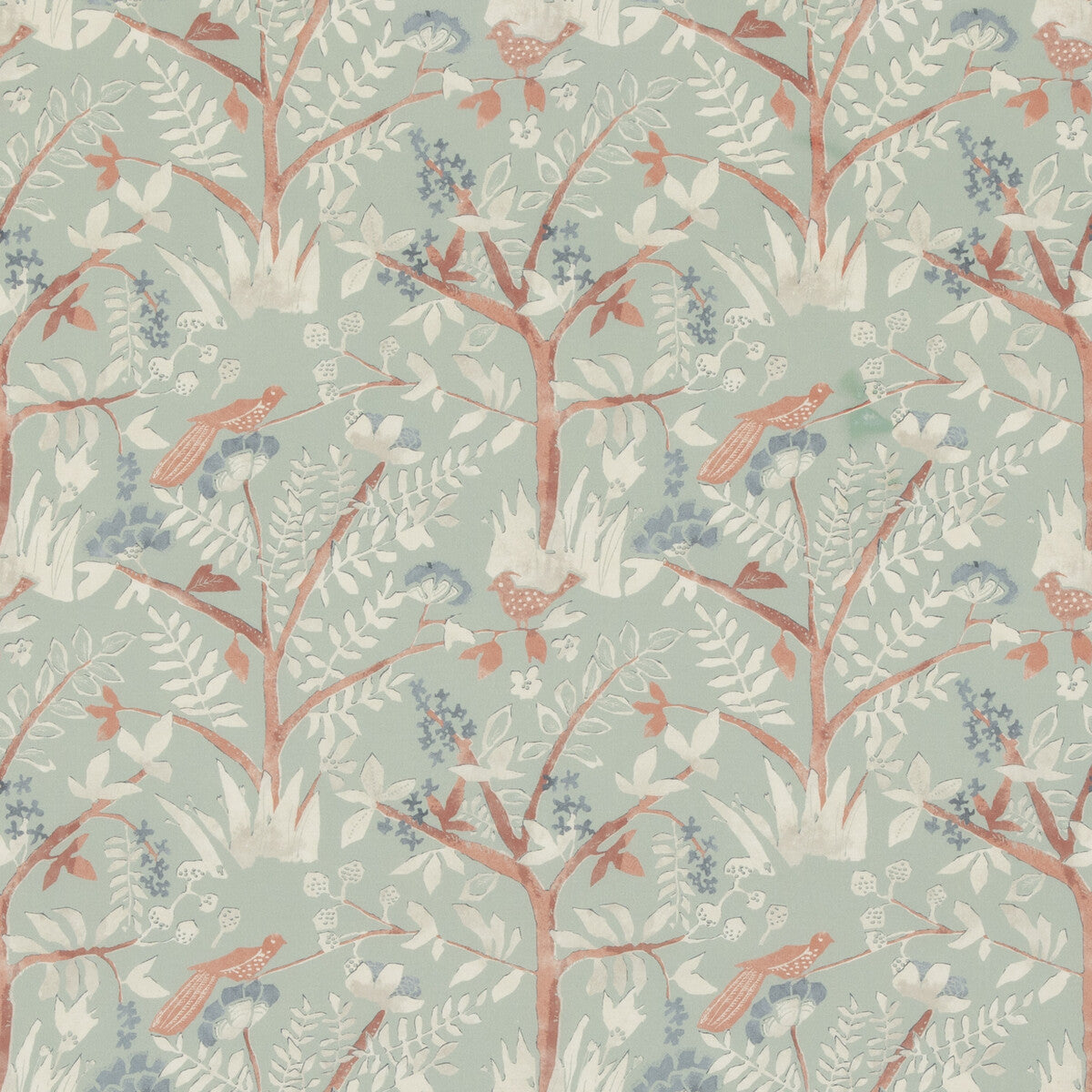 BAKER LIFESTYLE PP50502.2.0 LULWORTH AQUA Fabric - Eade's Wallpaper