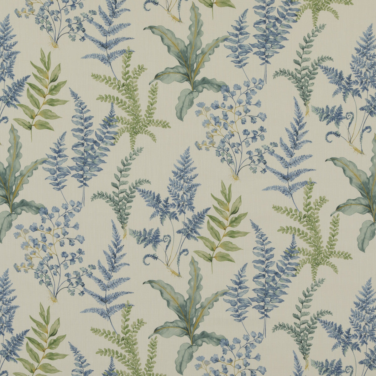 BAKER LIFESTYLE PP50503.1.0 FERNDOWN BLUE Fabric - Eade's Wallpaper