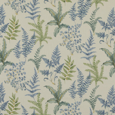 BAKER LIFESTYLE PP50503.1.0 FERNDOWN BLUE Fabric - Eade's Wallpaper