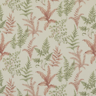 BAKER LIFESTYLE PP50503.4.0 FERNDOWN GREEN/PINK Fabric - Eade's Wallpaper