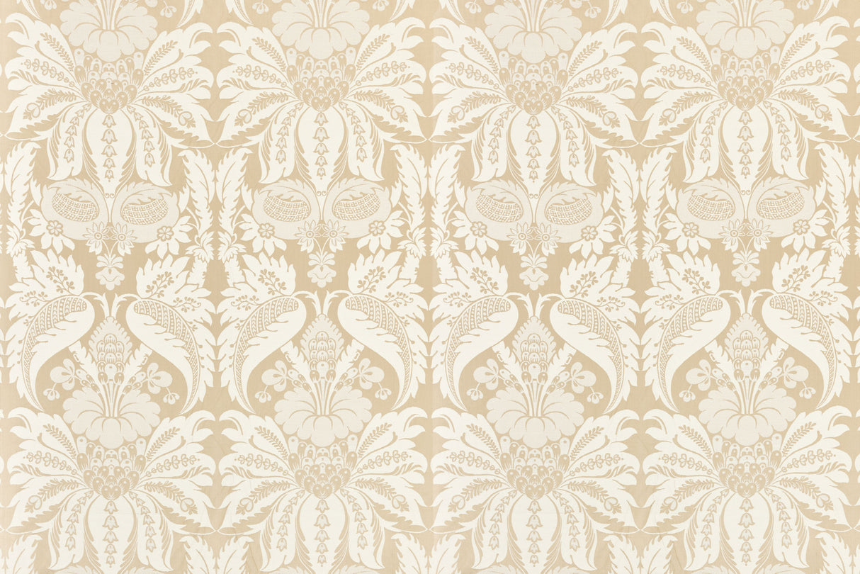 Scalamandre PQ 00041865 TRAVERTINE ESTATE DAMASK Fabric - Eade's Wallpaper