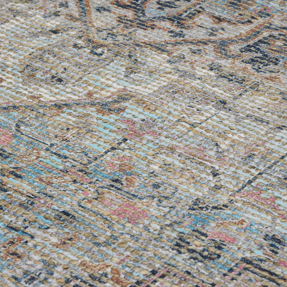 Amer Rugs PRE-5 Prairie Farmhouse Oriental /Pink Area Rug