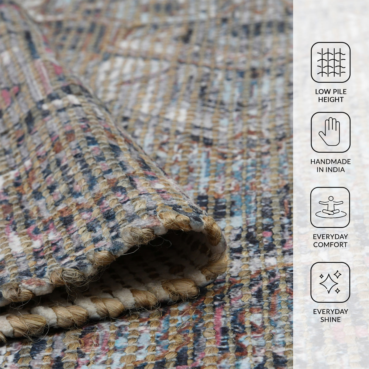 Amer Rugs PRE-5 Prairie Farmhouse Oriental /Pink Area Rug