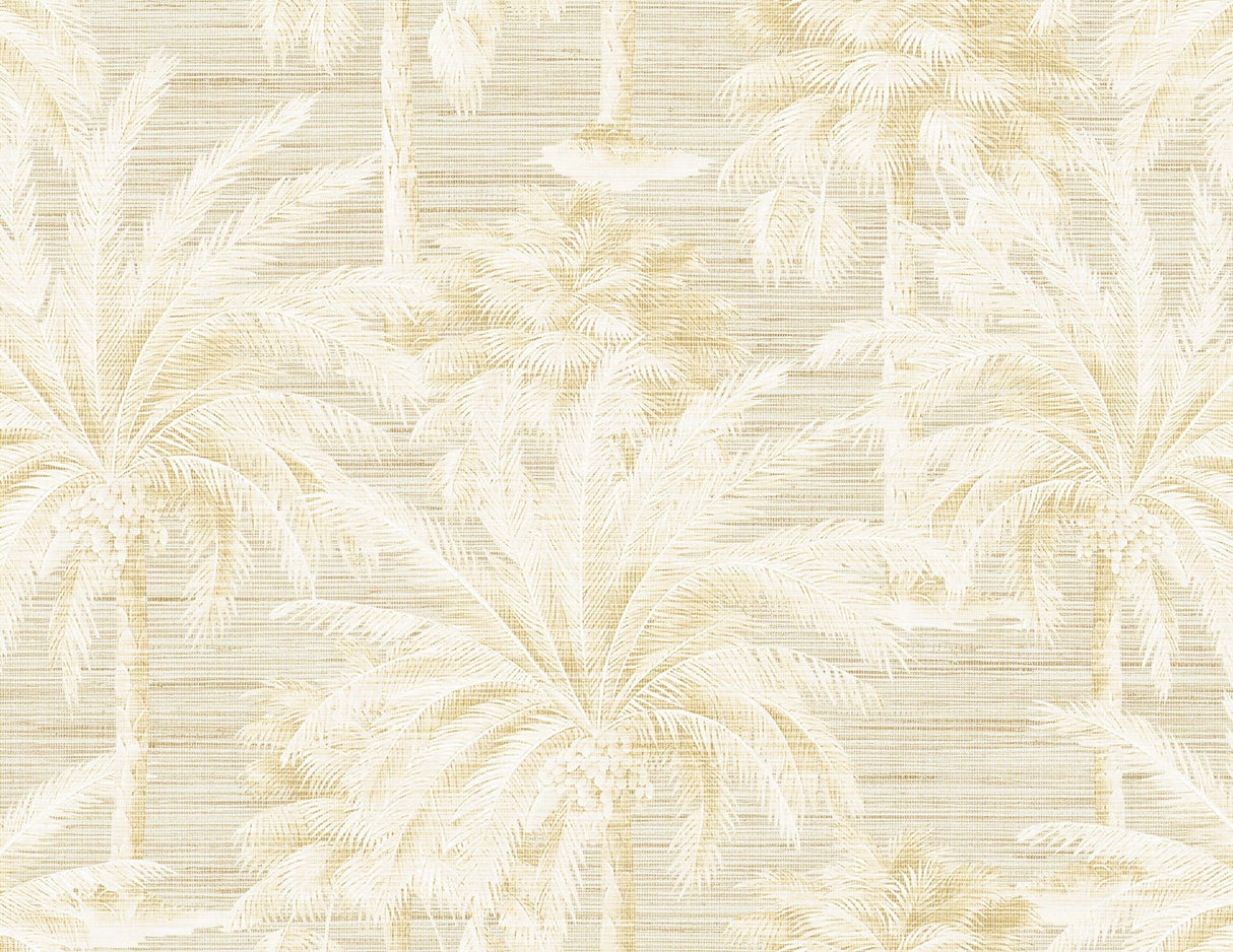 Kenneth James PS40003 Dream Of Palm Trees Beige Texture Wallpaper