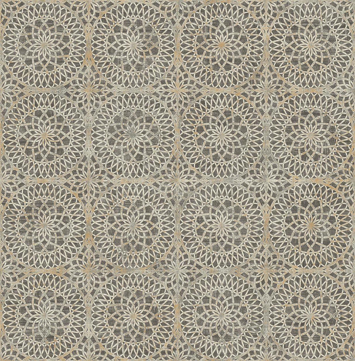 Kenneth James PS40806 Twist Brown Medallion Wallpaper