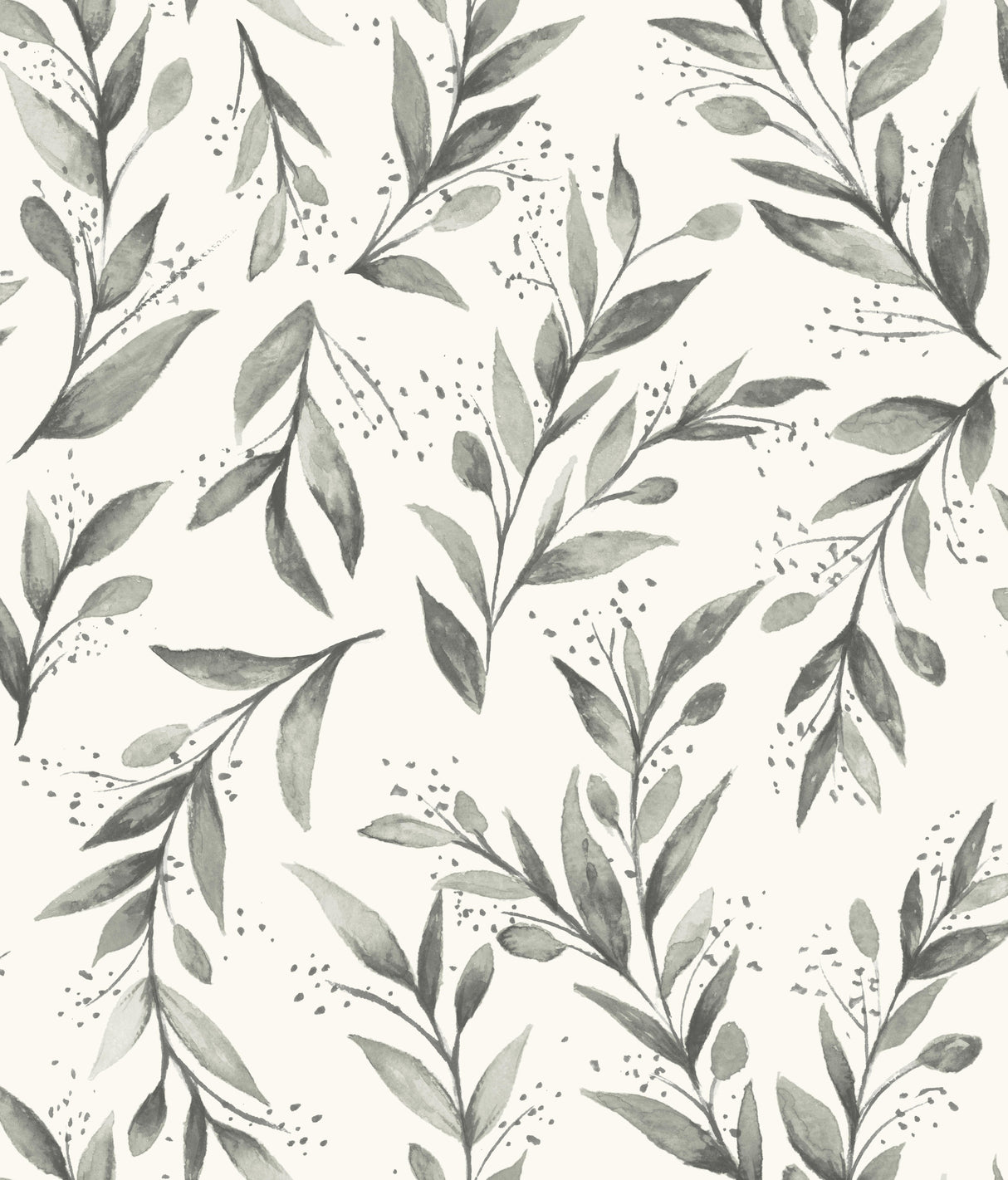 York PSW1003RL Magnolia Home Olive Branch Charcoal Peel & Stick Wallpaper