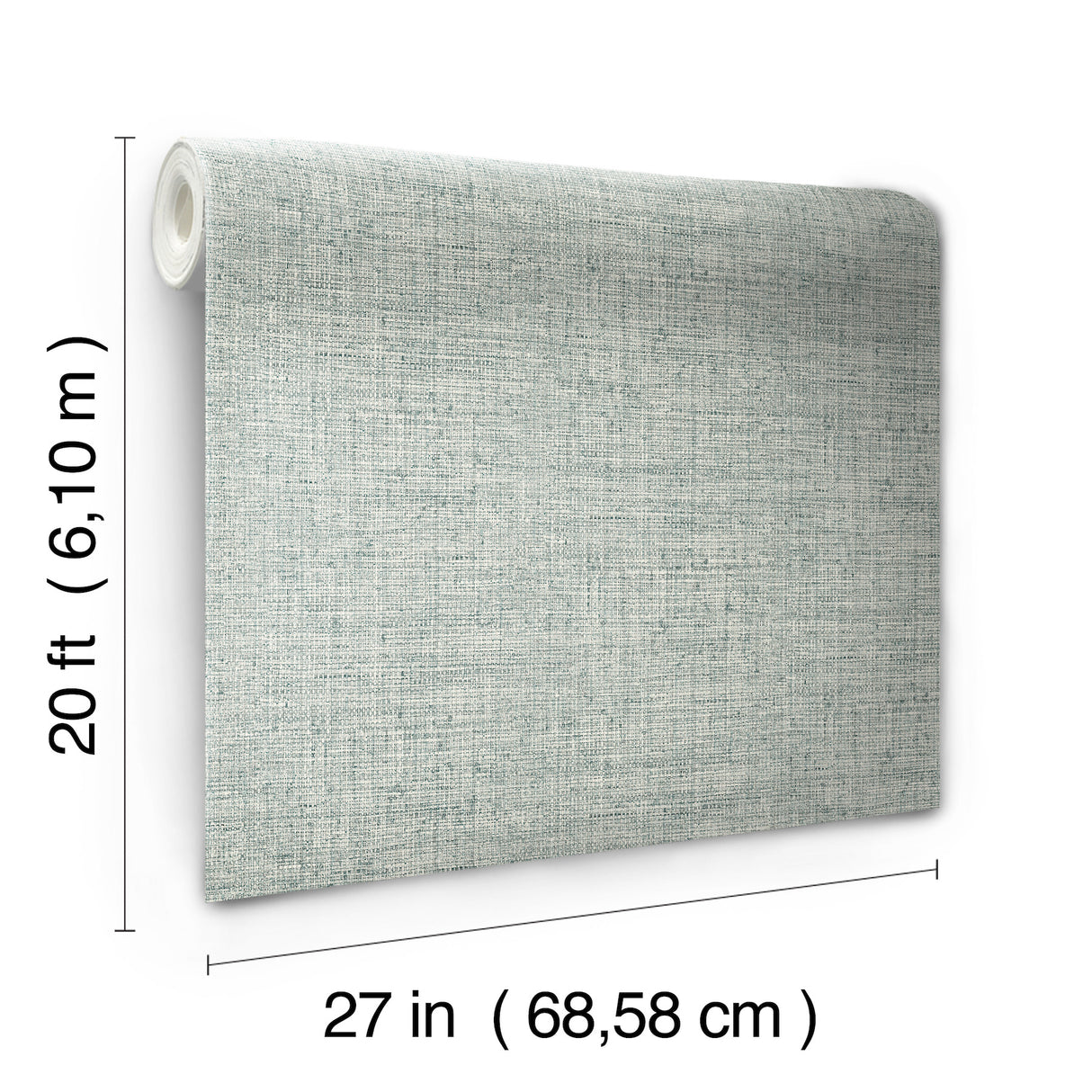 York PSW1040RL Papyrus Weave Blue Peel & Stick Wallpaper