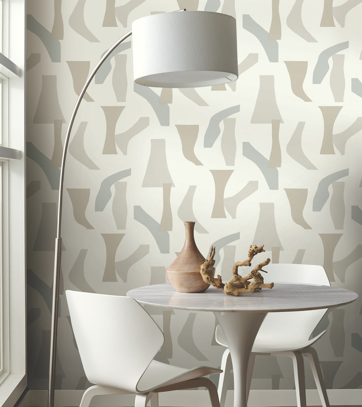 York PSW1056RL Modernist Neutral Peel & Stick Wallpaper