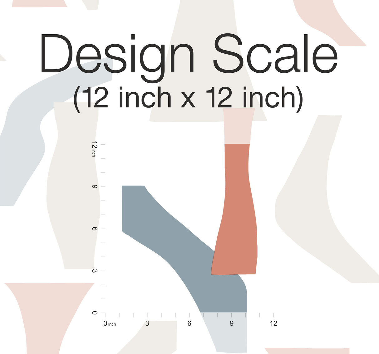 York PSW1058RL Modernist Coral & Blue Peel & Stick Wallpaper