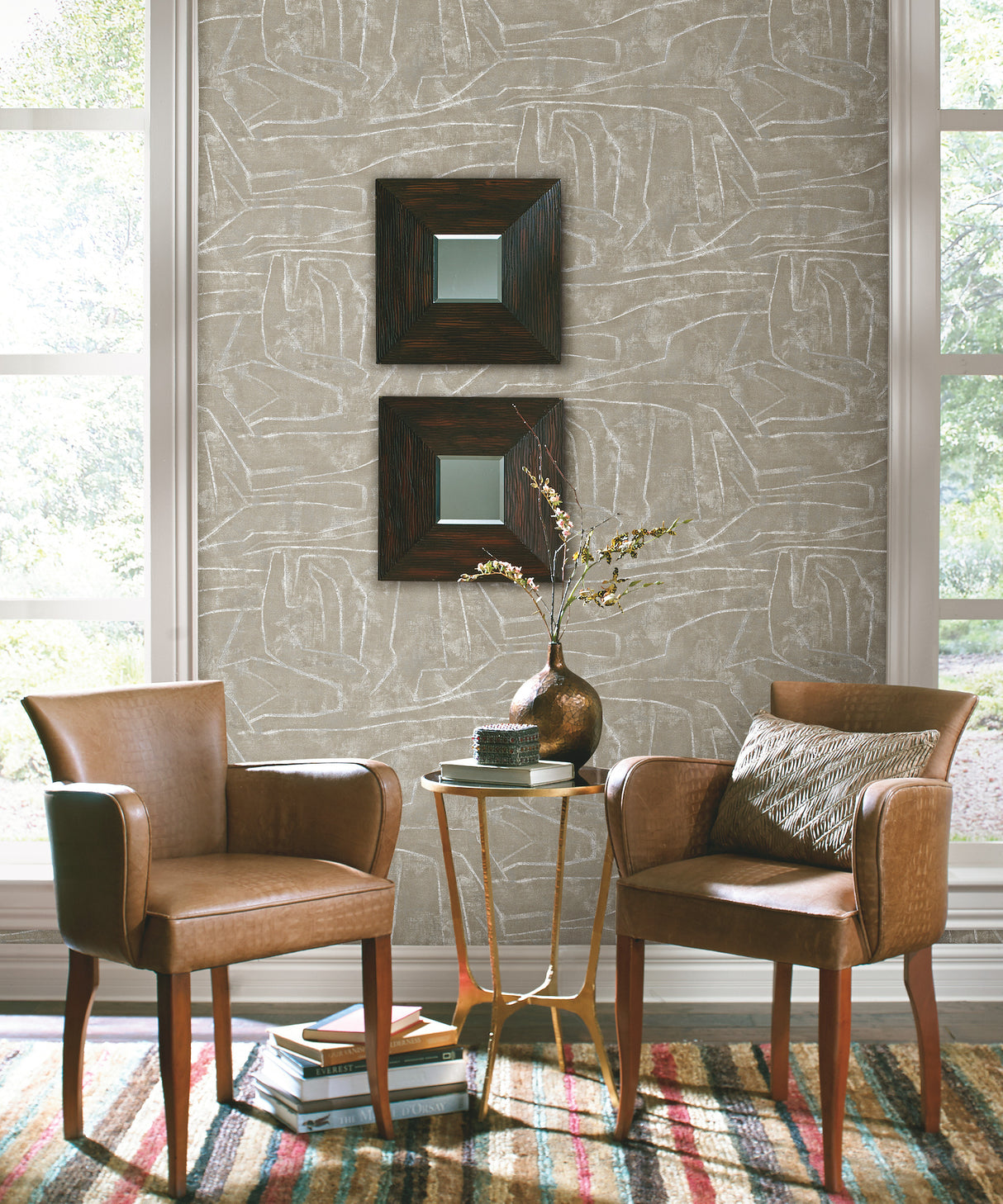 York PSW1068RL Urban Chalk Neutral Peel & Stick Wallpaper