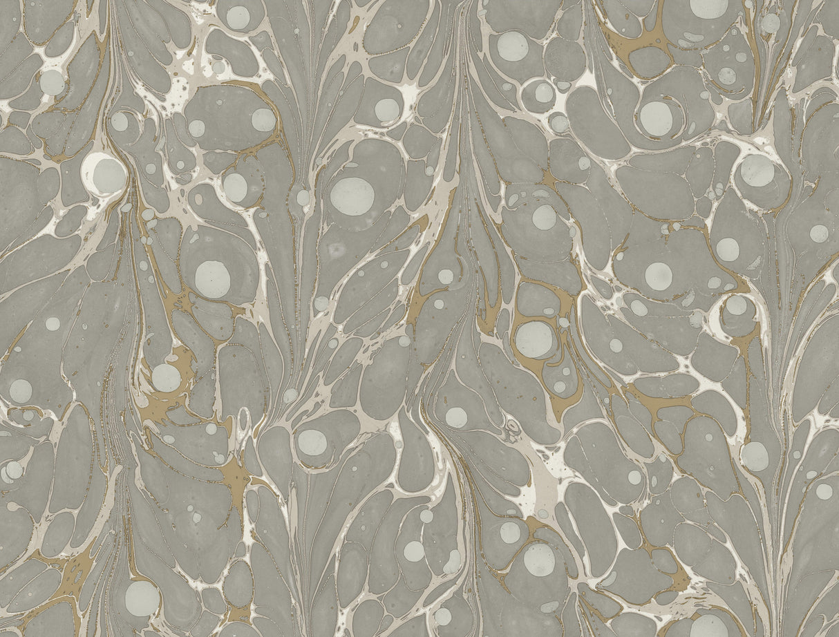 York PSW1115RL Marbled Endpaper Neutral Peel & Stick Wallpaper