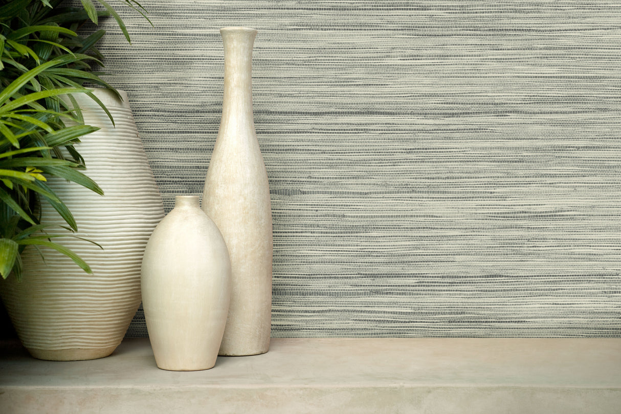 York PSW1138RL Bahia Grass Grey Peel & Stick Wallpaper