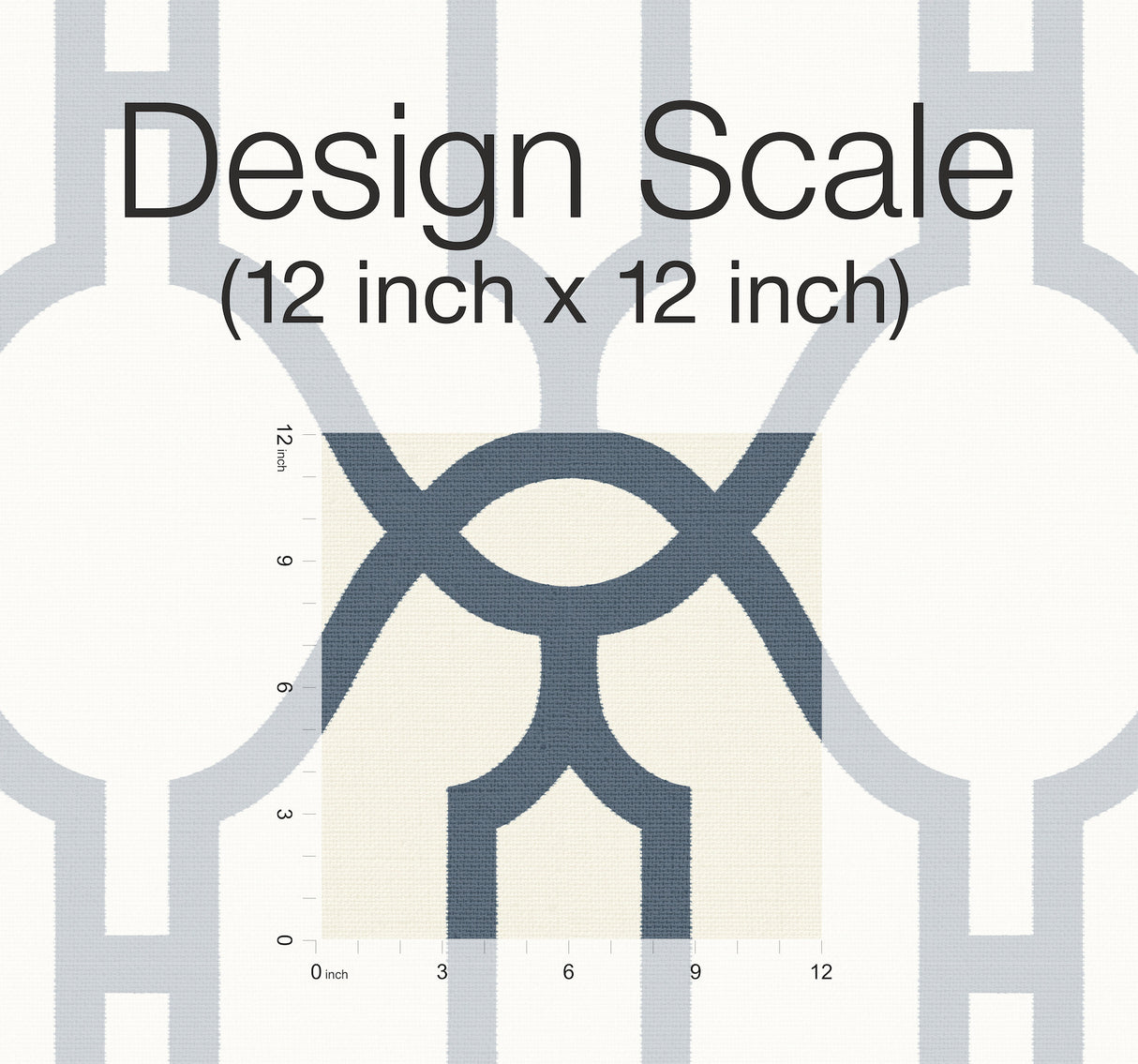 York PSW1160RL Magnolia Home Woven Trellis Blue & White Peel & Stick Wallpaper