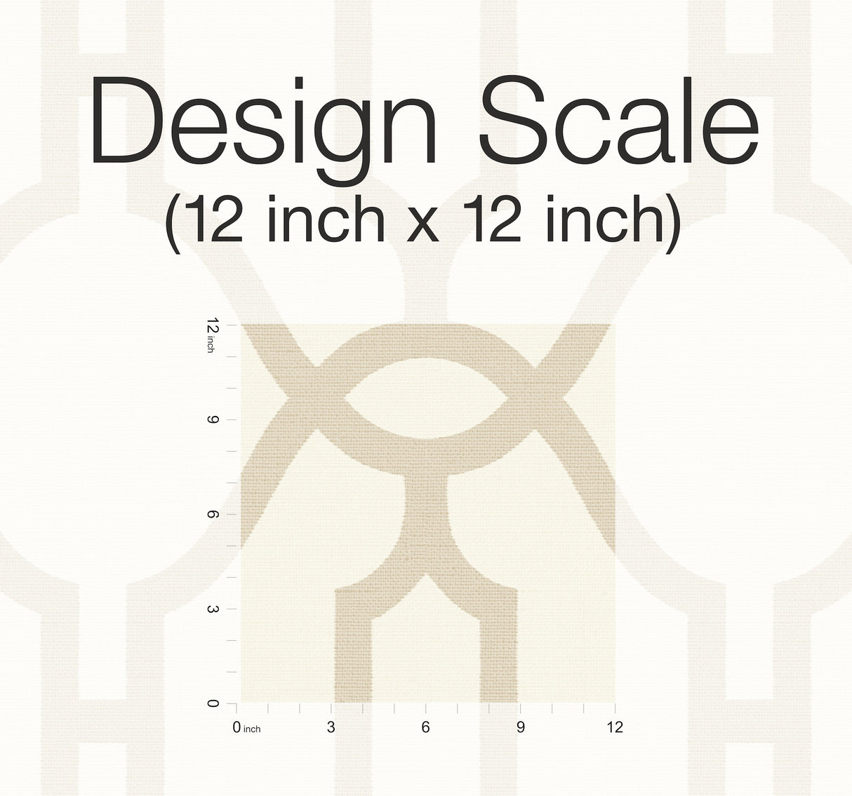 York PSW1162RL Magnolia Home Woven Trellis Beige Peel & Stick Wallpaper