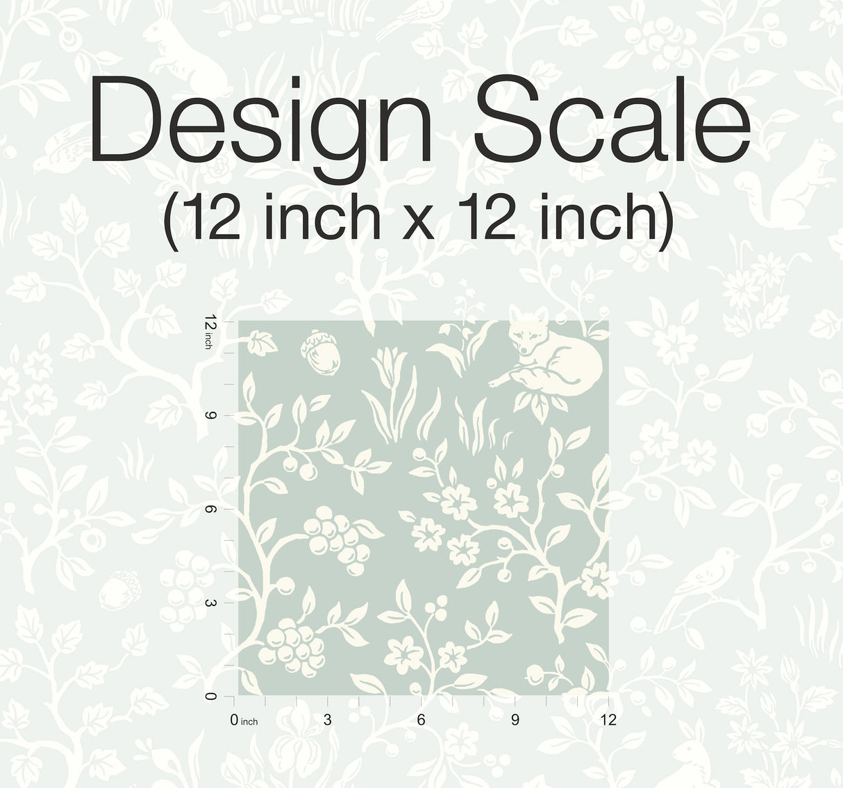 York PSW1167RL Magnolia Home Fox & Hare Green Peel & Stick Wallpaper