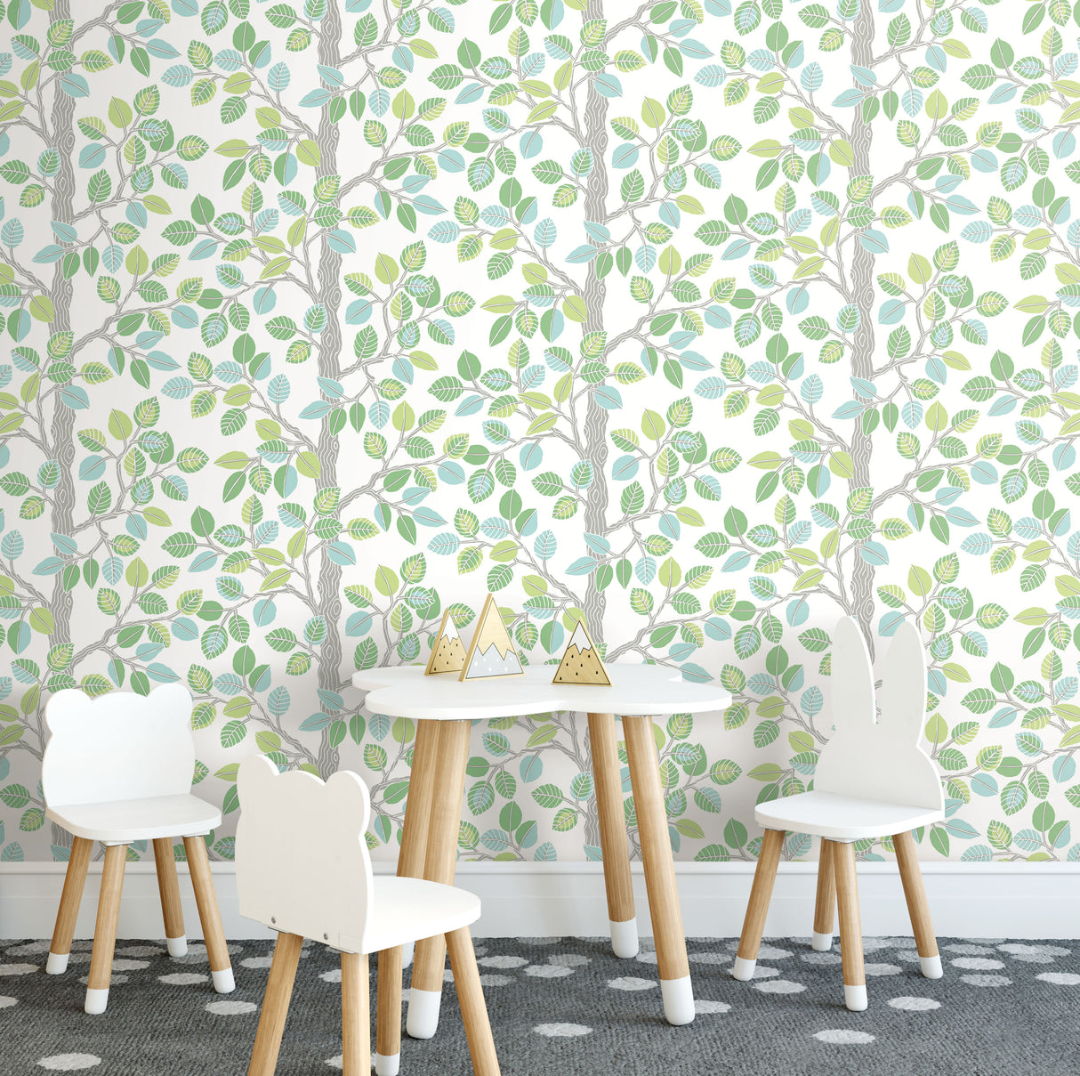 York PSW1209RL Forest Leaves Green Peel & Stick Wallpaper