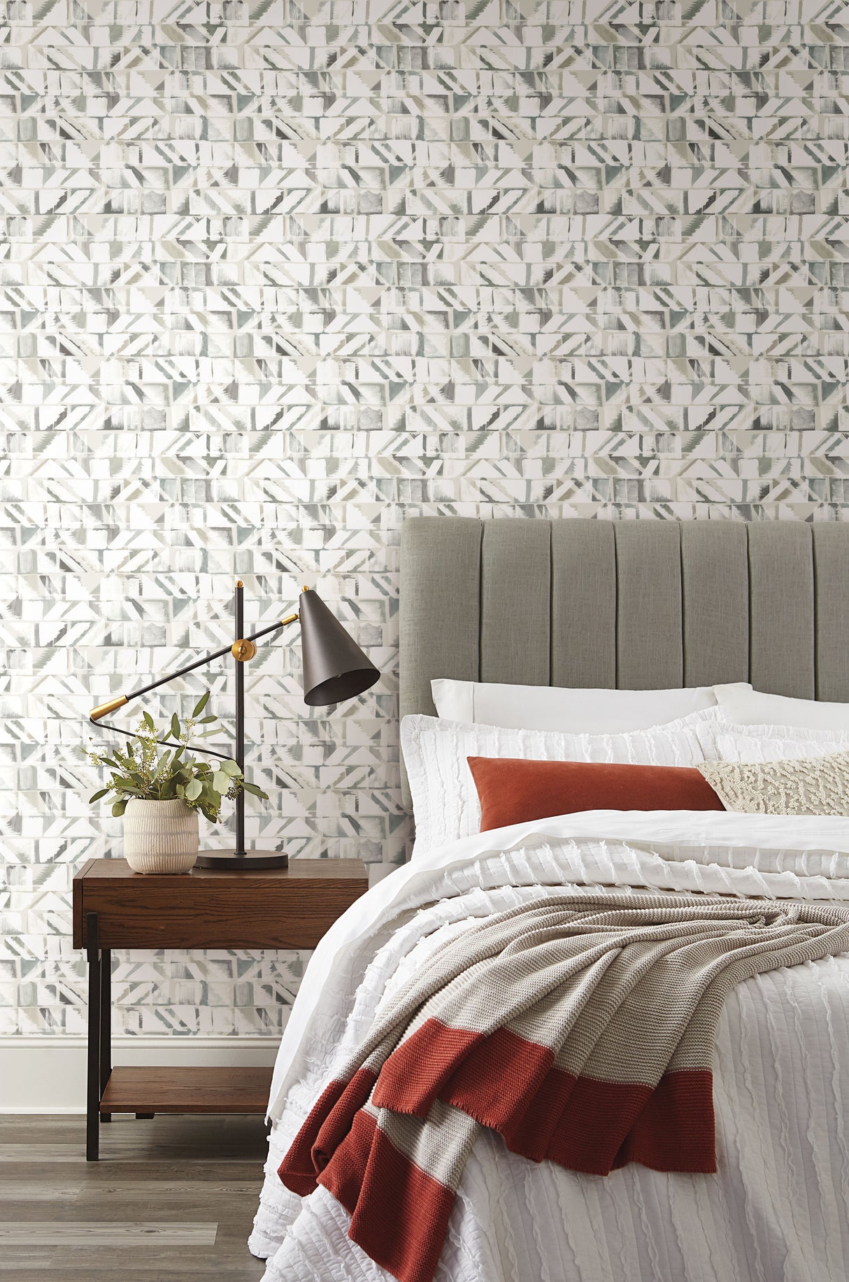 York PSW1220RL Refraction Neutral Peel & Stick Wallpaper