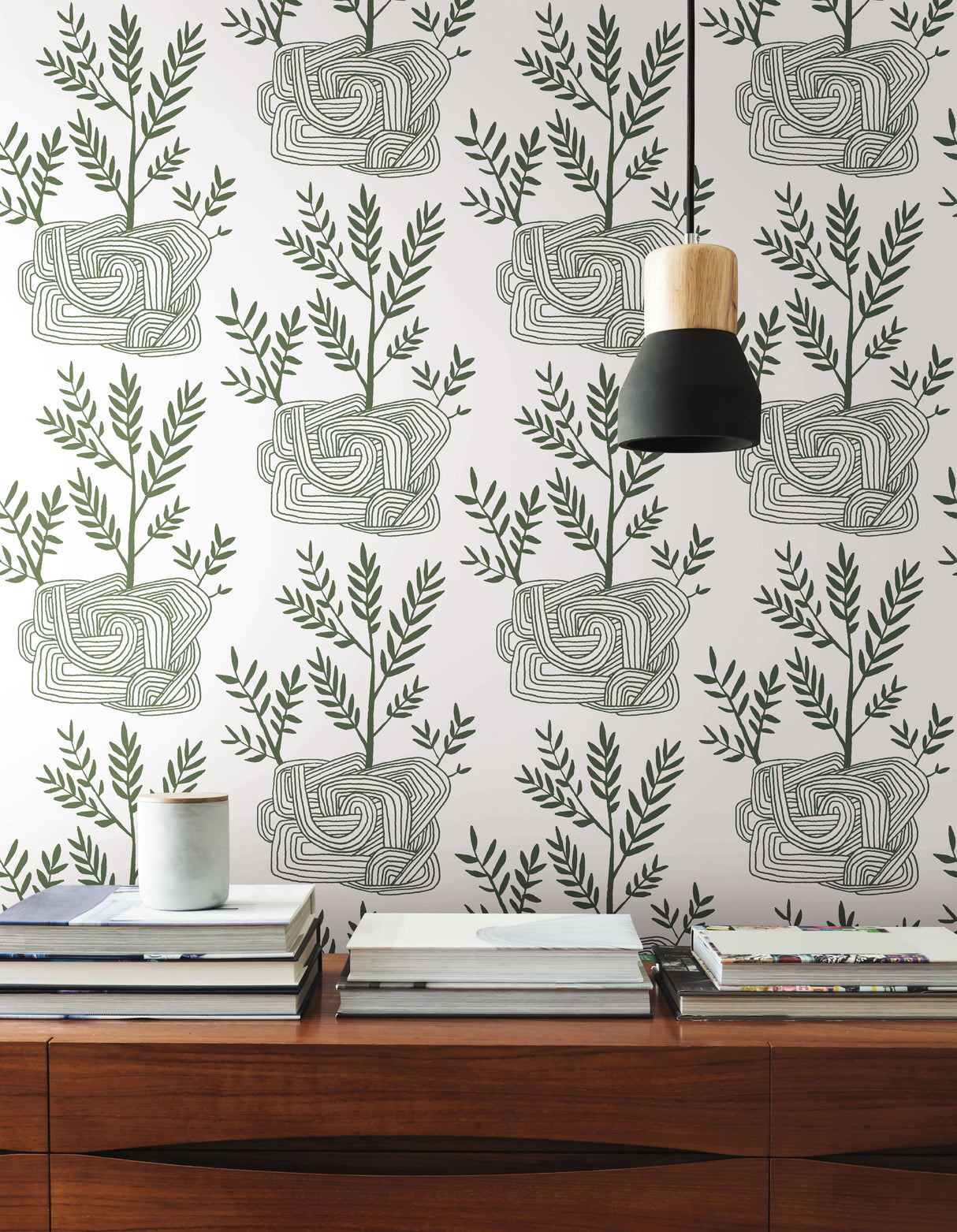 York PSW1226RL Seedlings Green Peel & Stick Wallpaper